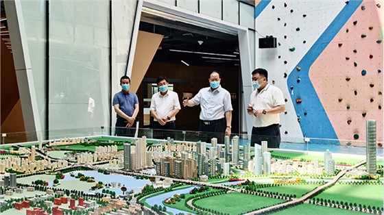 毛偉明專程到馬欄山視頻文創(chuàng)產業(yè)園調研